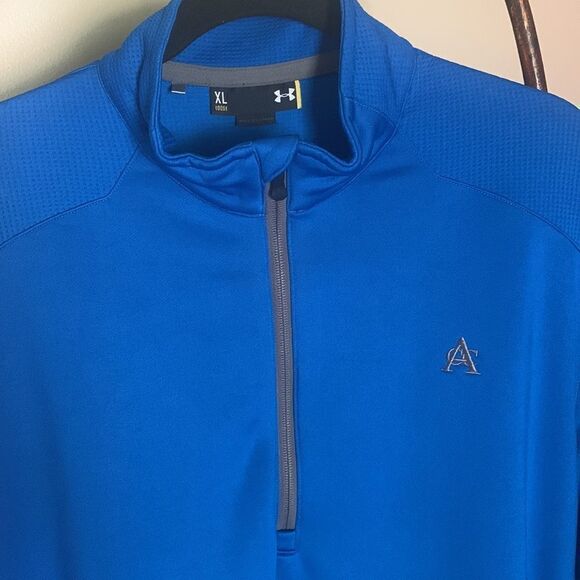 Under Armour Blue XL Half Zip Pullover - Picture 2 of 9